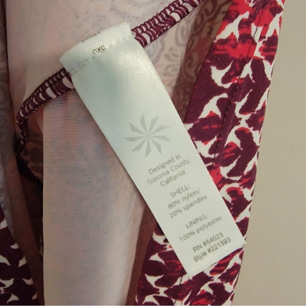 Athleta Printed Shorebreak Racerback Multi Dress Xsmall - Picture 4 of 4